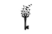50 Flying Keys Silhouette Vector Bun, an Illustration by Designs_River (Thumbnail 29 of 51)