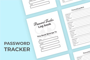 Password Journal KDP Interior Vector