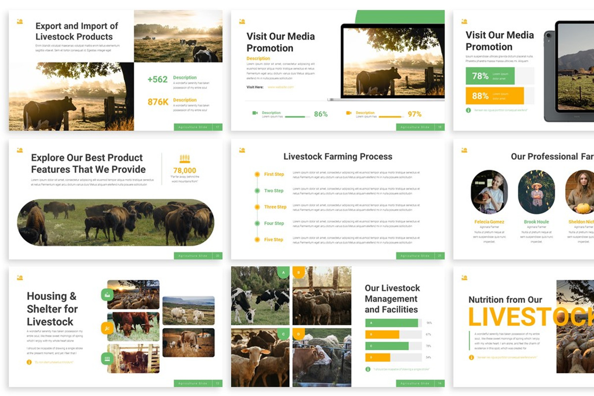 Agrinara - Livestock Powerpoint, a Presentation Template by SlideFactory (Photo 3 of 4)