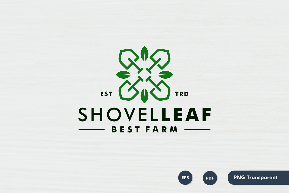 Plant shovel logo design farm, a Branding & Logo Template by mouze_art (Photo 4 of 4)