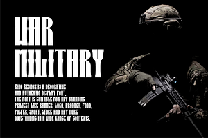 Warior Blogxim Tall & Military Font