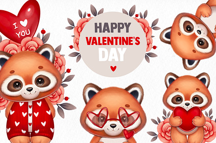 Happy Valentine’s Day cute animals