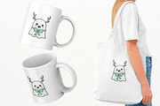 Coquette Christmas Ghost Clipart, an Illustration by Markicha Art (Thumbnail 3 of 6)
