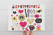 Valentine Doodles Clipart, SVG, an Illustration by MyClipArtStore (Thumbnail 2 of 2)