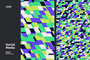 Social Media Vector Backgrounds V 01, a Background Graphic by dvtchk (Thumbnail 8 of 10)