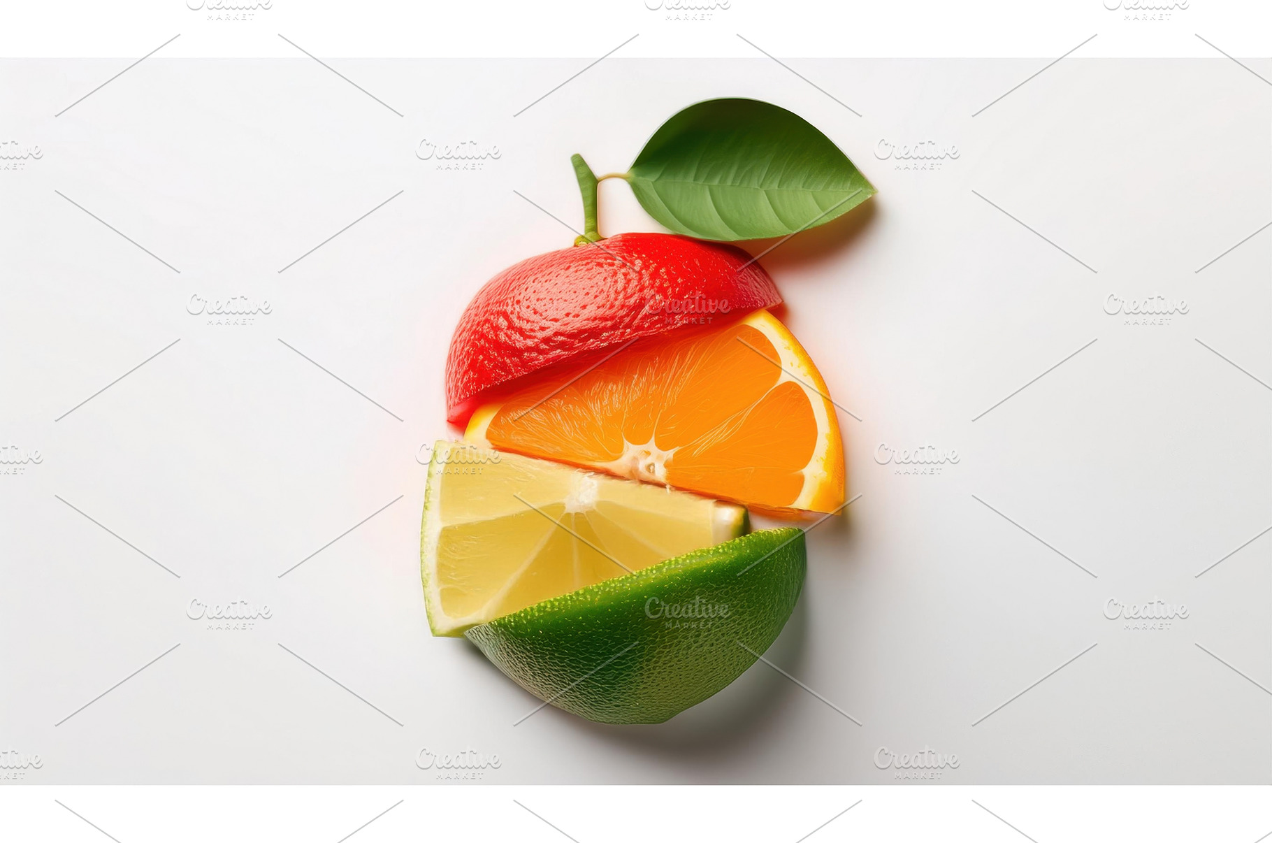 Artistic fruit composition with lime, a Food & Drink Photo by Igor Tichonow