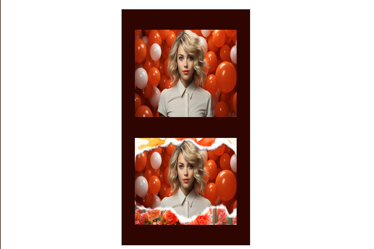 Balloons & Floral Scrap Photo Effect, a Brushes & More by studiogstock (Photo 2 of 2)