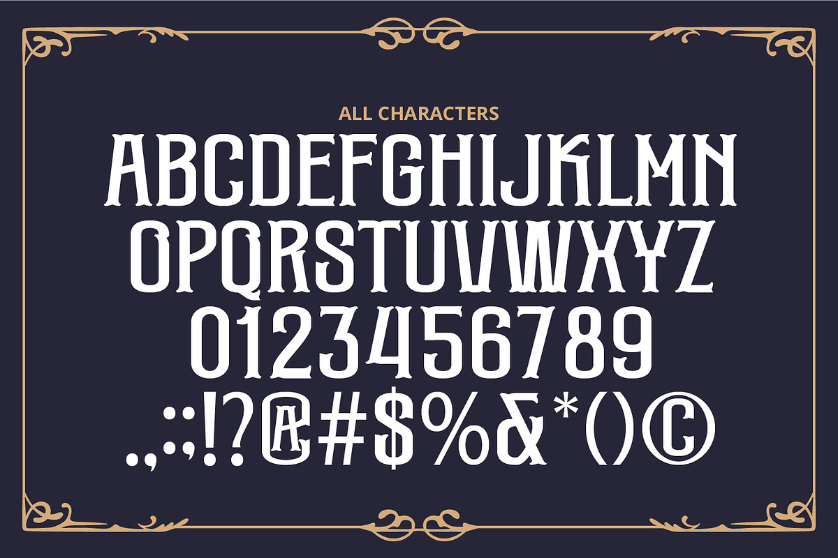 Tarvise, a Symbol Font by Vintage Division (Photo 12 of 15)