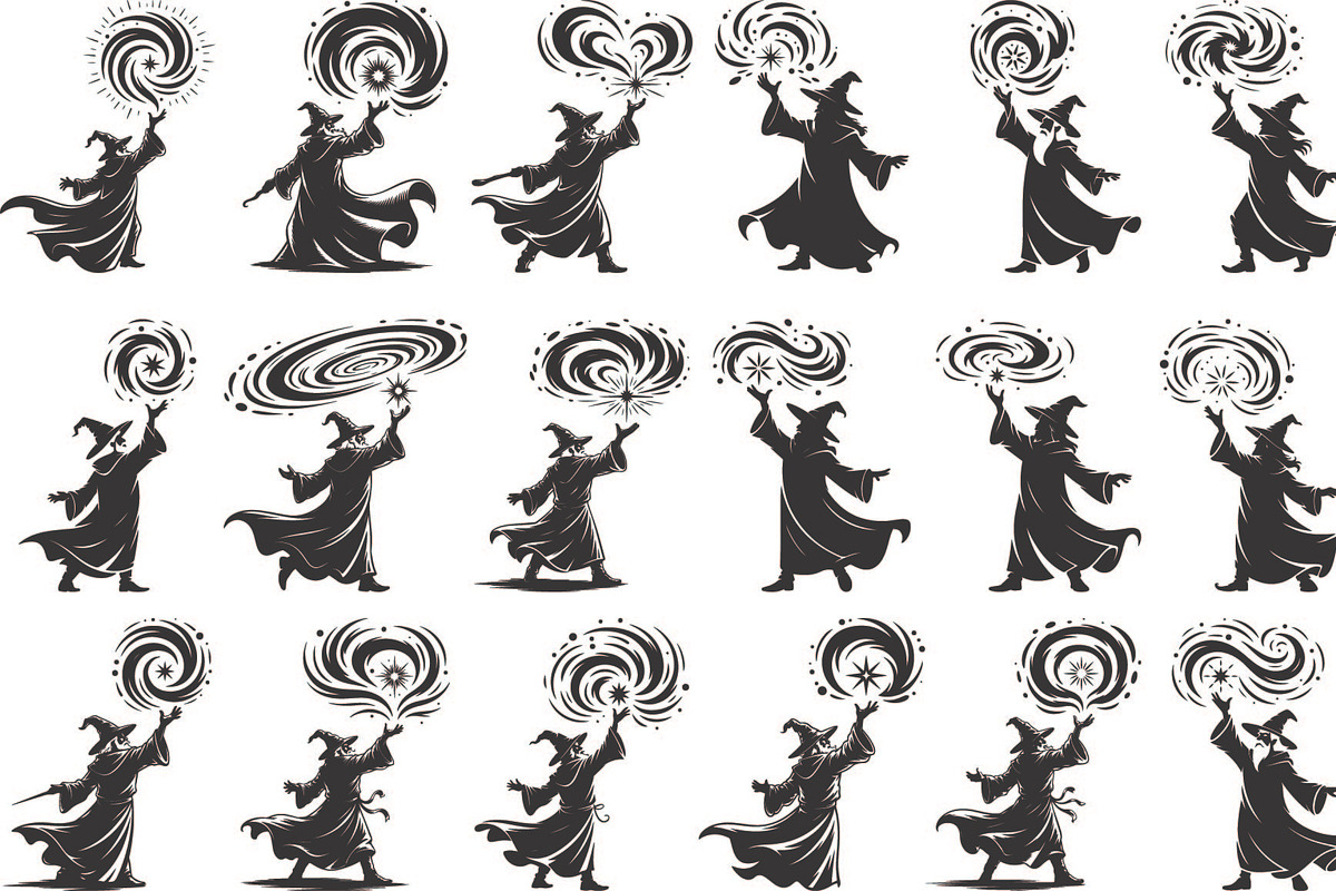 silhouette a mysterious wizard, an Illustration by Amazin_art (Photo 1 of 19)
