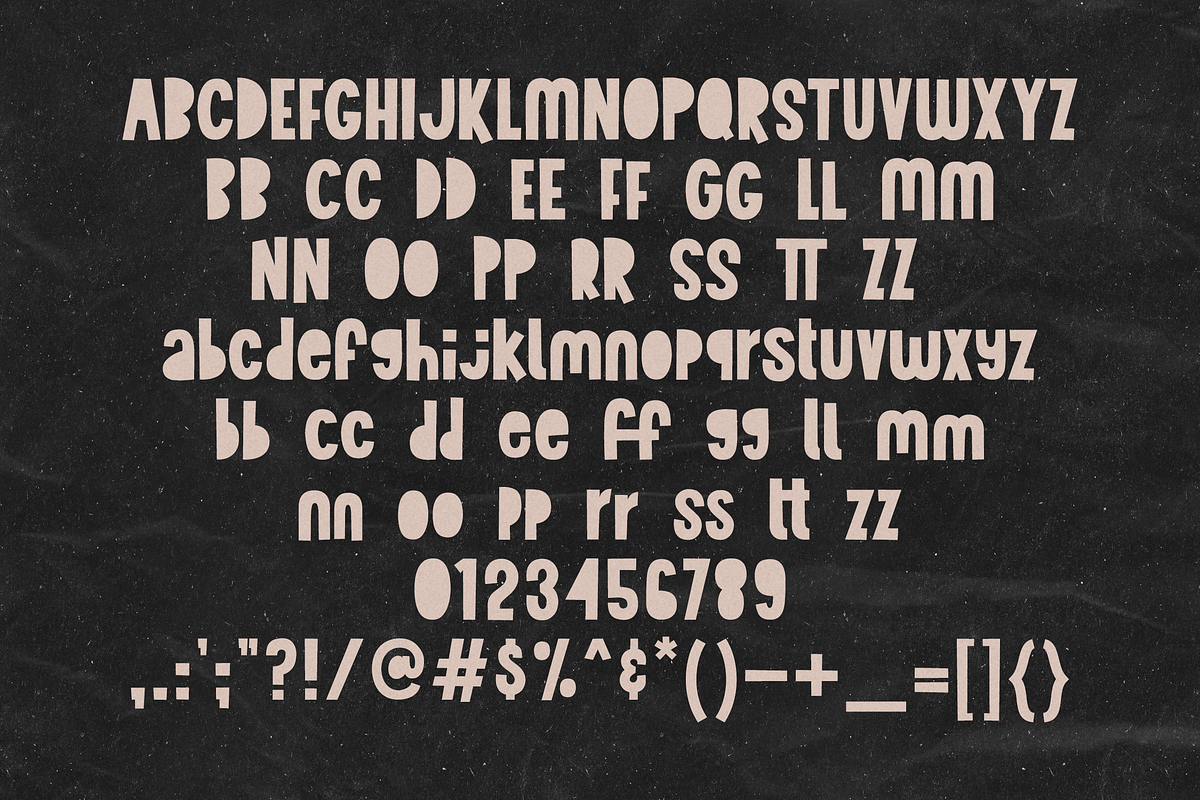 Childhood Memory - Fun Cutout Font, a Handwritten Font by Orenari (Photo 8 of 10)