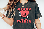 Retro Heart Font + Clipart, a Handwritten Font by Babymimiart (Thumbnail 4 of 7)