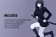 Manga Procreate Brushes & Anime Pens, a Brush Add-On by Delightful Design (Thumbnail 3 of 5)
