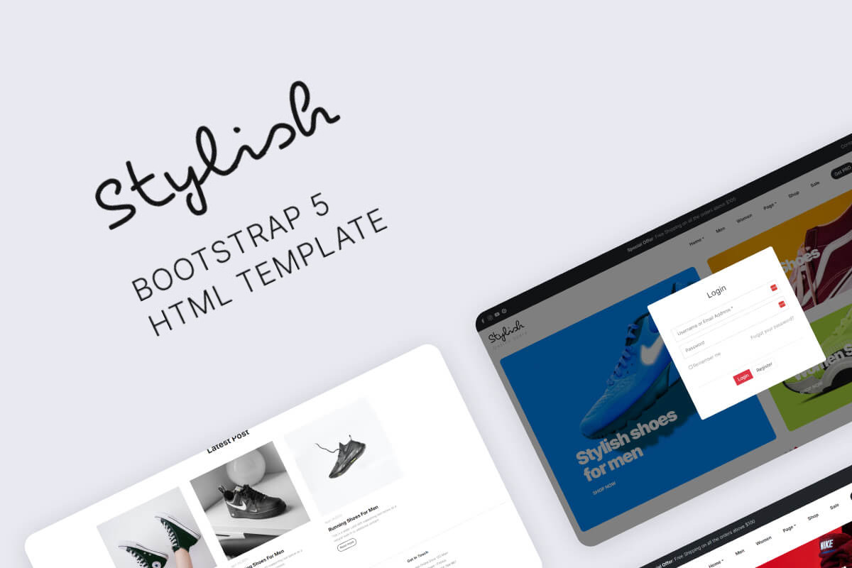 Stylish - Shoe Store eCommerce HTML, a HTML Template by TemplatesJungle