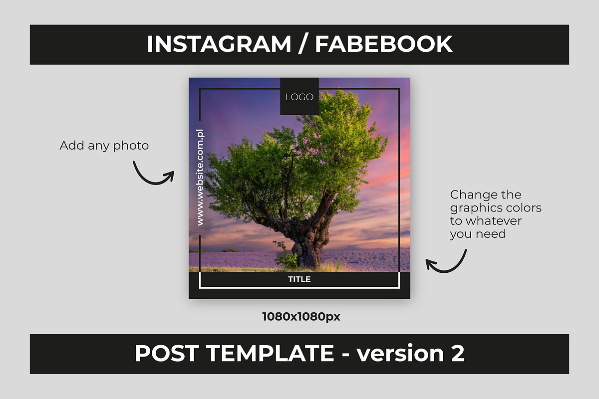 Instagram / Facebook post template, a Social Media Template by Malst (Photo 3 of 4)