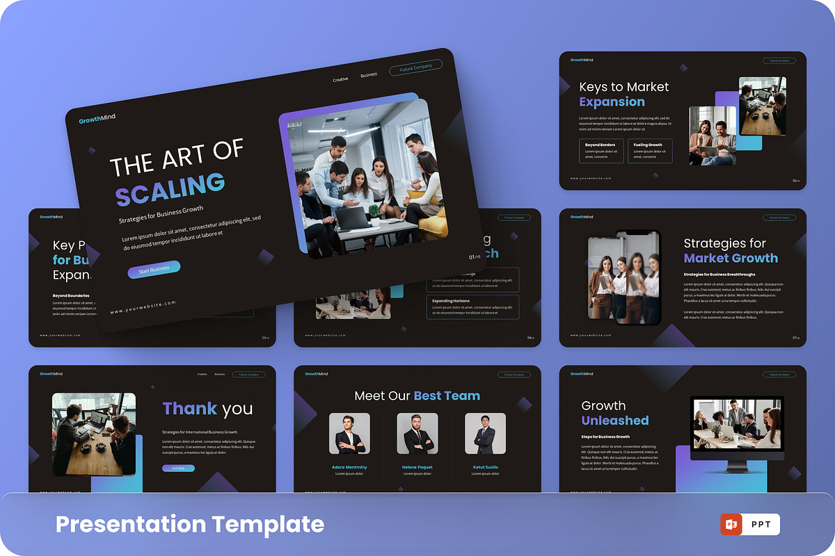 GrowthMind - Growth PowerPoint, a Presentation Template by GraphauseProject (Photo 1 of 6)