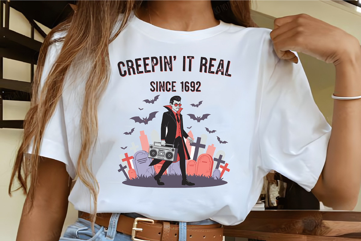 Creepin' It Real Vampire SVG, an Illustration by CrexoraLab (Photo 3 of 4)