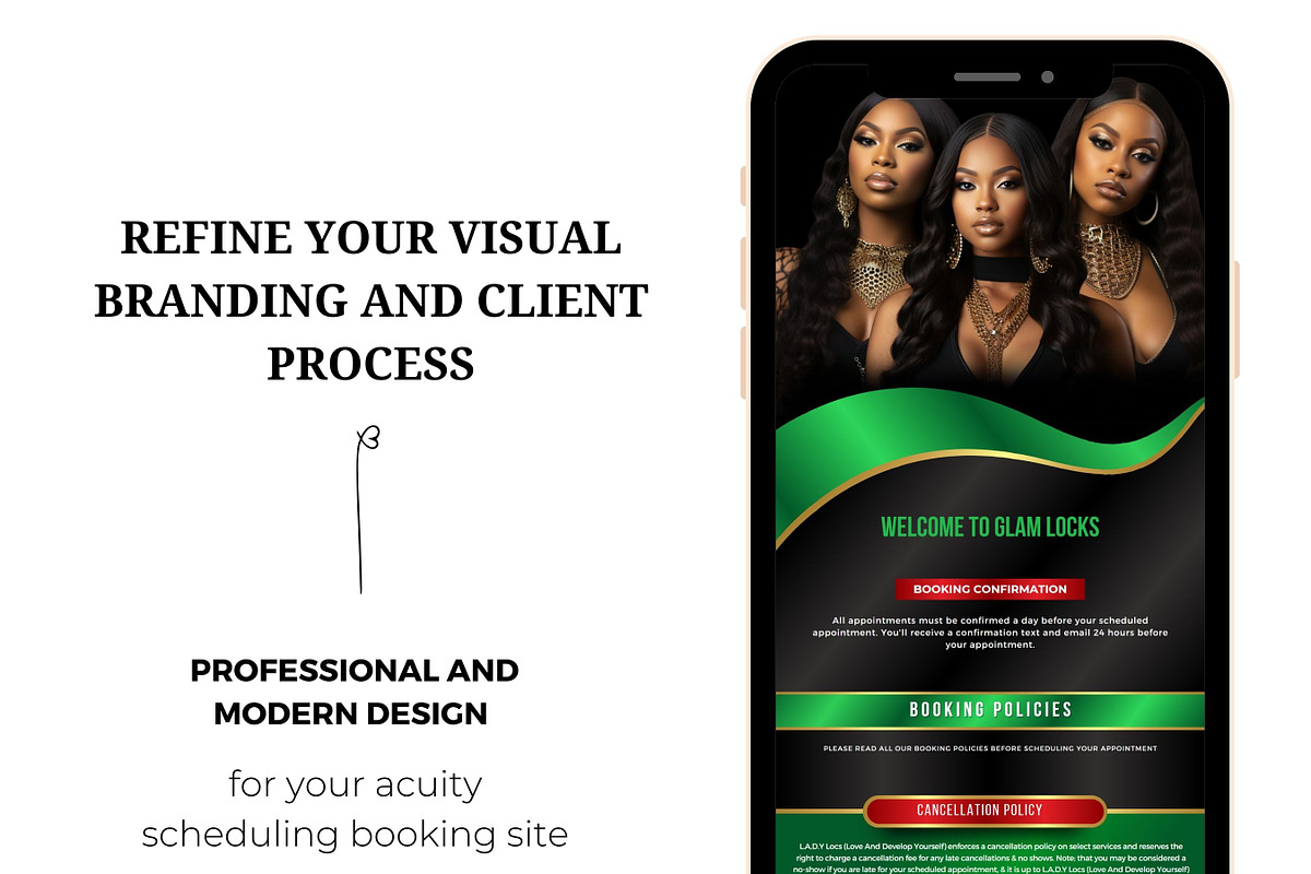 Acuity Scheduling design template, a Websites & App Template by Foedesigner (Photo 4 of 4)