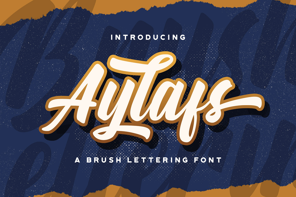 Aylafs - Bold Script Font, a Script Font by StringLabs (Photo 1 of 11)