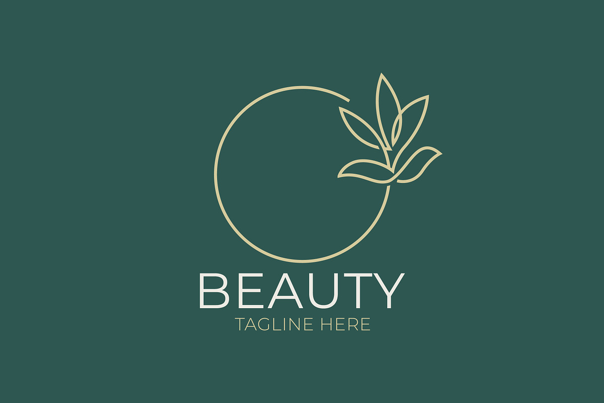 Minimalist Beauty Logo Circle Nature, a Branding & Logo Template by Signatoro (Photo 1 of 3)