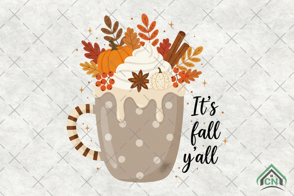 Whipped Fall Drink PNG, an Illustration by Craft Nest (Photo 1 of 6)