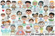 Calming Strategies Kids Clipart, an Education Illustration by Lime & Kiwi Designs (Thumbnail 2 of 2)