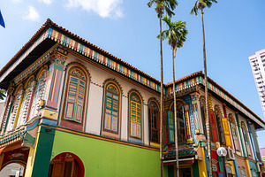 Colorful House of Tan Teng Niah in Little India, Singapore, an Architecture Photo by GoodGoods