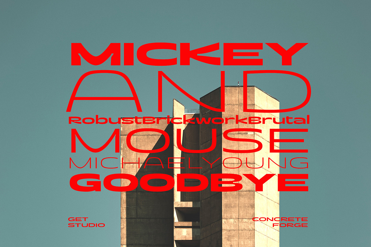 Concrete Forge Extended Typeface, a Sans Serif Font by Get Studio (Photo 9 of 9)