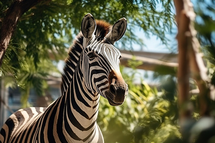 Young zebra in the zoo, an Animal Photo by AlyaAnd