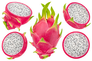 Dragon fruit isolated on white, a Food & Drink Photo by Max Lashcheuski