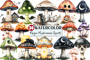 Magic Mushroom Halloween Clipart, a Seasonal Illustration by Rose Art (Thumbnail 1 of 7)