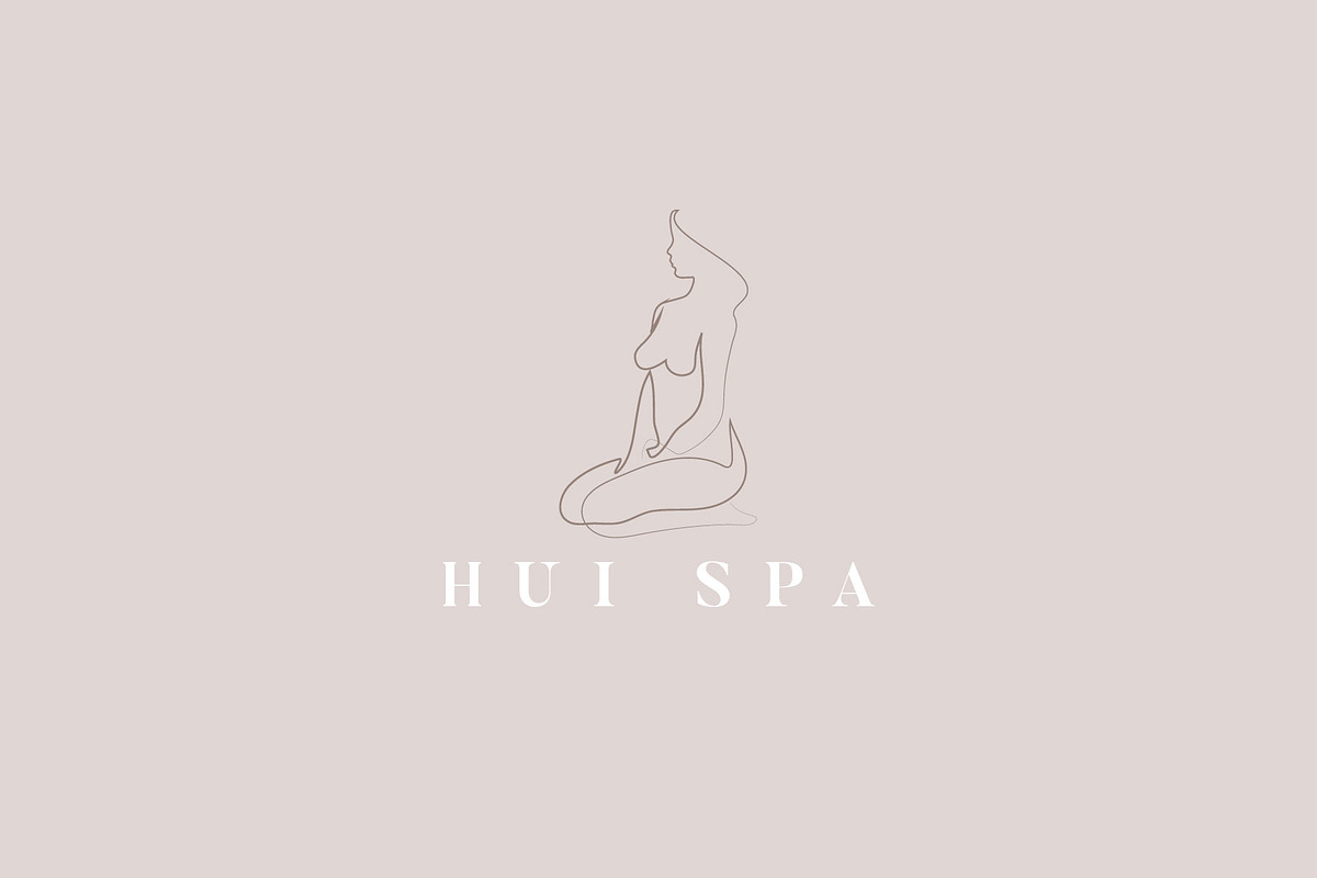 Feminine line drawing logo kit, a Branding & Logo Template by Tropical Type (Photo 5 of 9)