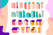 Cityscape scene creator, an Object Illustration by PixelAesthetic (Thumbnail 2 of 7)