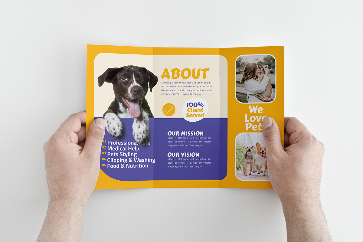 Pet Care Trifold Brochure, a Brochure Template by Designsoul14 (Photo 3 of 5)