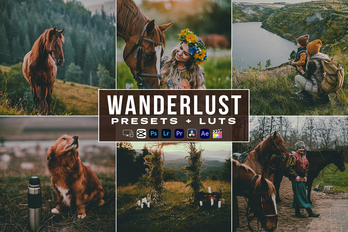Wanderlust Video Luts And Presets, a Brushes & More by one-touch (Photo 1 of 6)