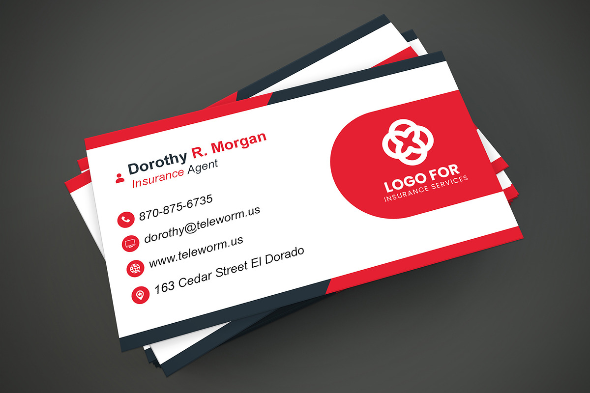 Quick Editable Business Card PSD preview 2