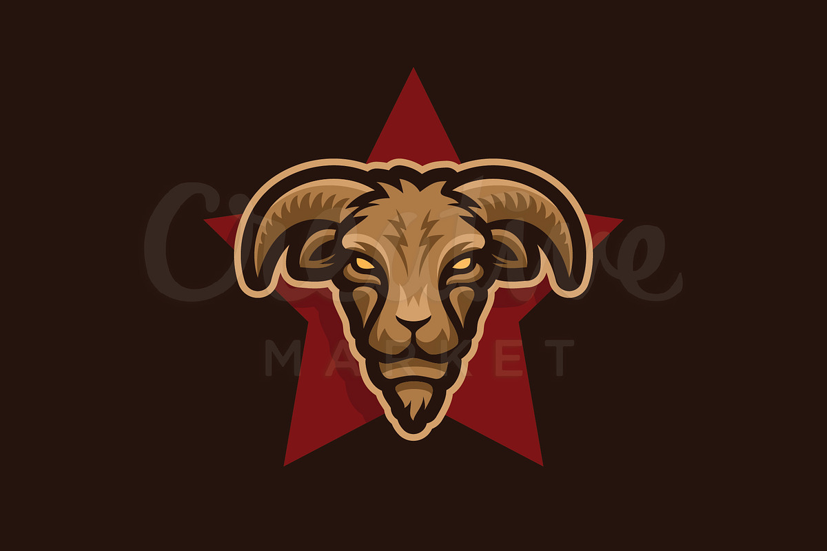 Goat Star Logo, a Templates & Theme by nospacestore