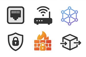 Various icons representing, a Technology Illustration by ZinetroN