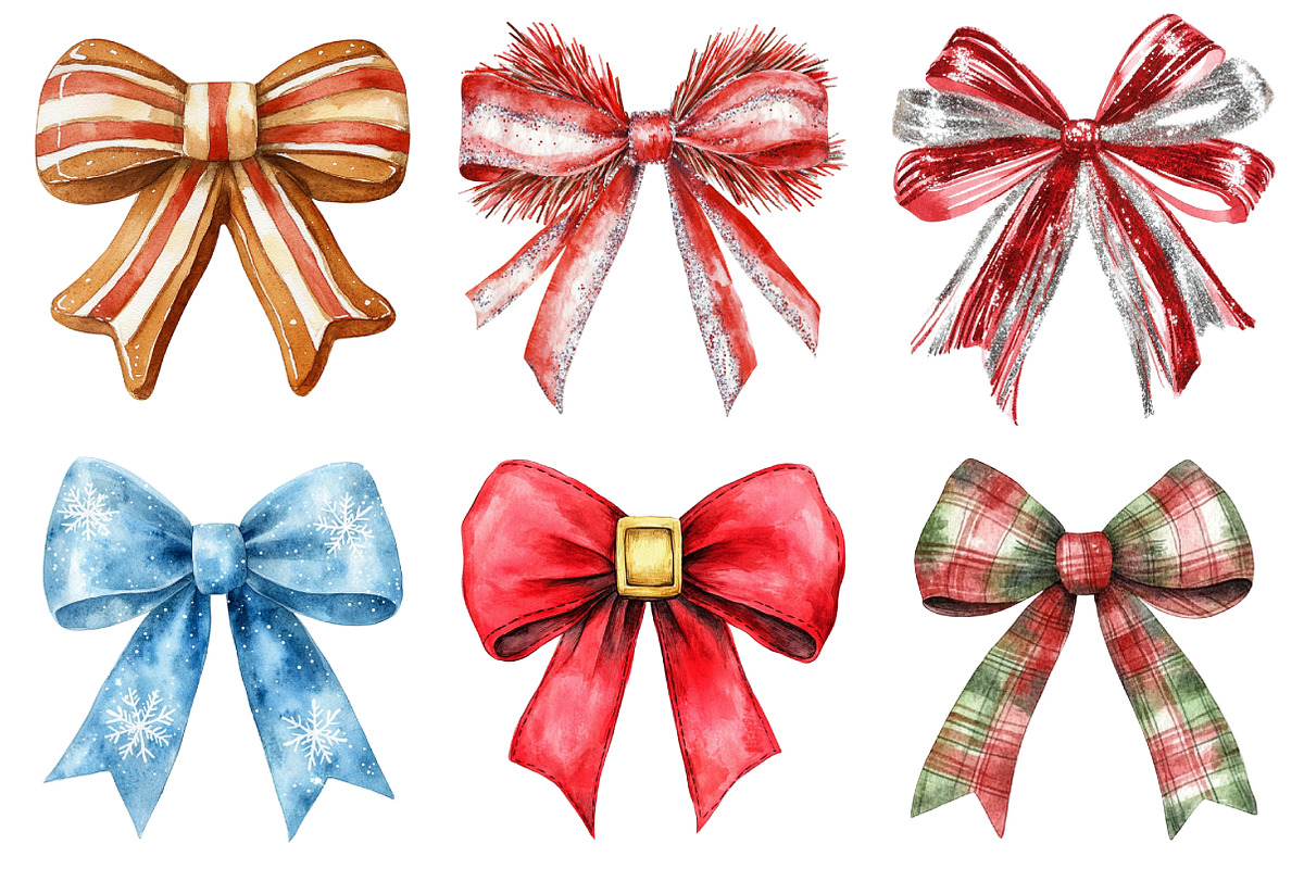 Christmas Bow Sublimation Bundle, an Illustration by Daily.Designs (Photo 3 of 5)