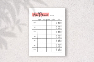 Meal Planner Printable Template