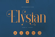 Elysian - serif font, a Serif Font by VP Fonts (Thumbnail 1 of 12)