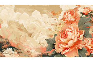 The Japanese pattern is a natural, a Background Photo by ZinetroN