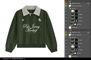 Long Sleeve Polo Jersey Mockup, a Shirt Mockup by Irhasalfahad (Thumbnail 4 of 5)