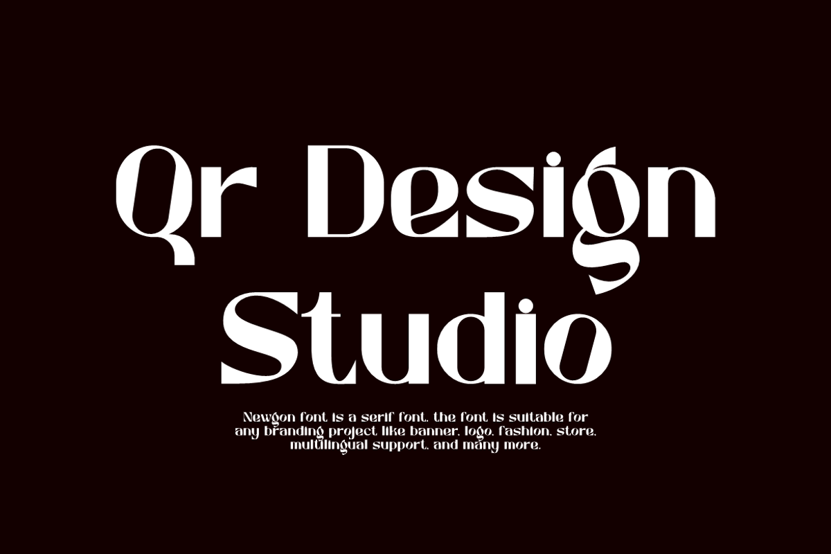 Newgon - Luxury Bold Font, a Sans Serif Font by QR Design Studio (Photo 2 of 12)
