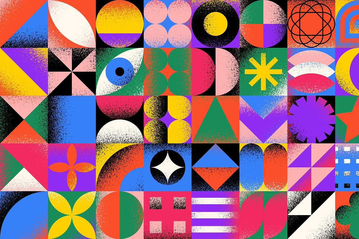 Abstract geometric shapes vector set, an Object Illustration by Zaie (Photo 3 of 3)