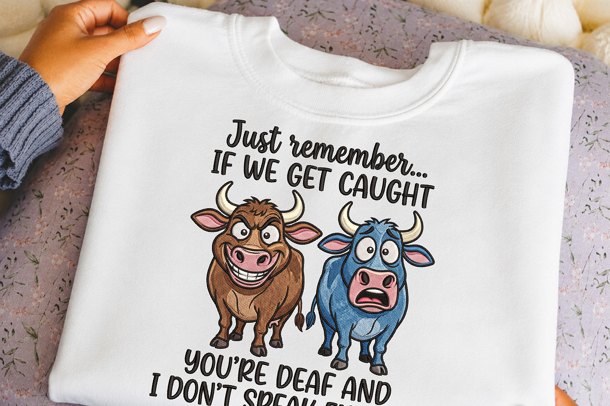 Funny Cow Partners In Crime PNG, an Object Illustration by DreamCafeArt (Photo 6 of 6)