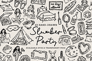 Slumber Party Clipart, Sleepover, an Object Illustration by The October Creative (Thumbnail 1 of 6)