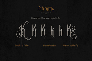 BaeSide Ornate Blackletter Font