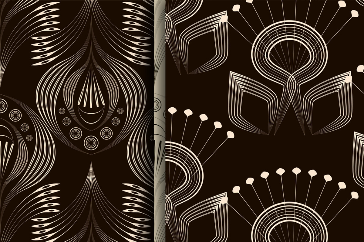 Patterns modern backgrounds Art Deco, a Pattern Graphic by Futurel (Photo 4 of 5)