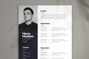 Minimal Resume, a Resume Template by Saman Osama