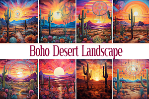 Boho Desert Landscape